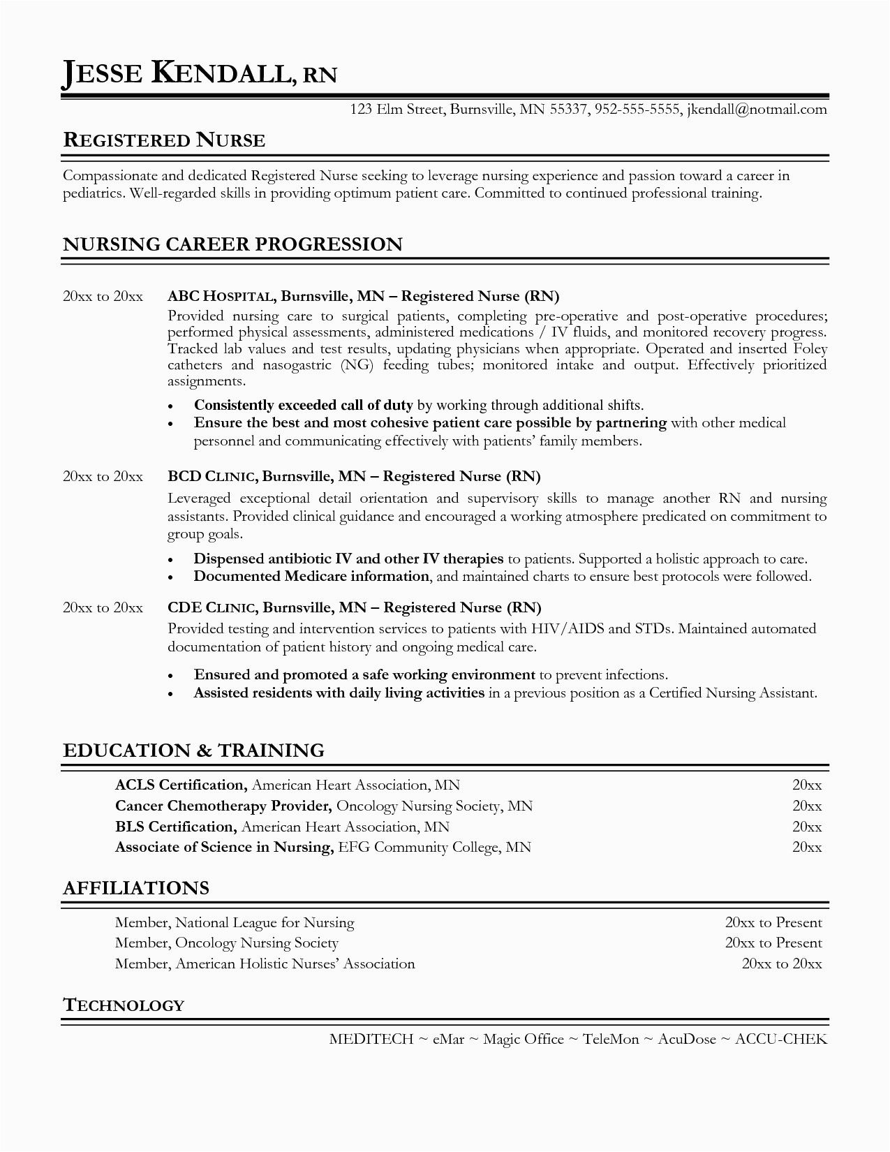 Sample Nursing Resume with Clinical Experience 12 13 Clinical Experience On Resume