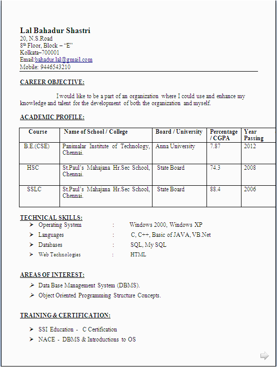 Sample Resume for B Tech Final Year Student Iti Student Resume format Anjinho B Sample Resume for B Tech Final Year Student Iti Student Resume format Anjinho B