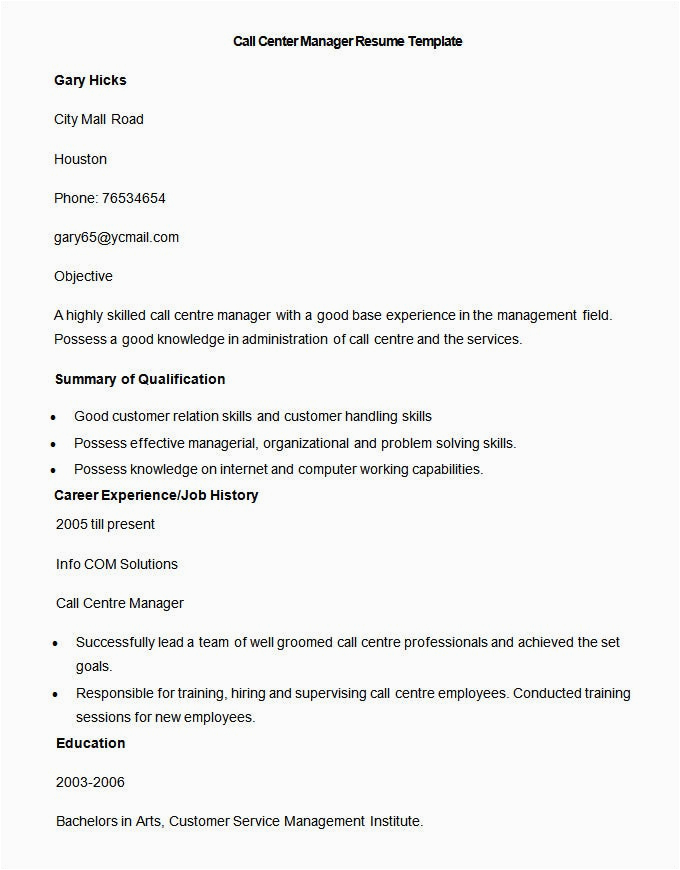 Sample Resume for Bpo Non Voice Example Resume to Apply Job In Mall Service Driver