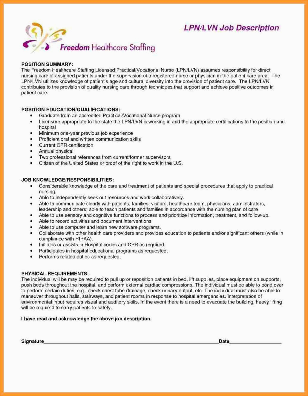 Sample Resume for Licensed Vocational Nurse 12 13 Licensed Vocational Nurse Resume