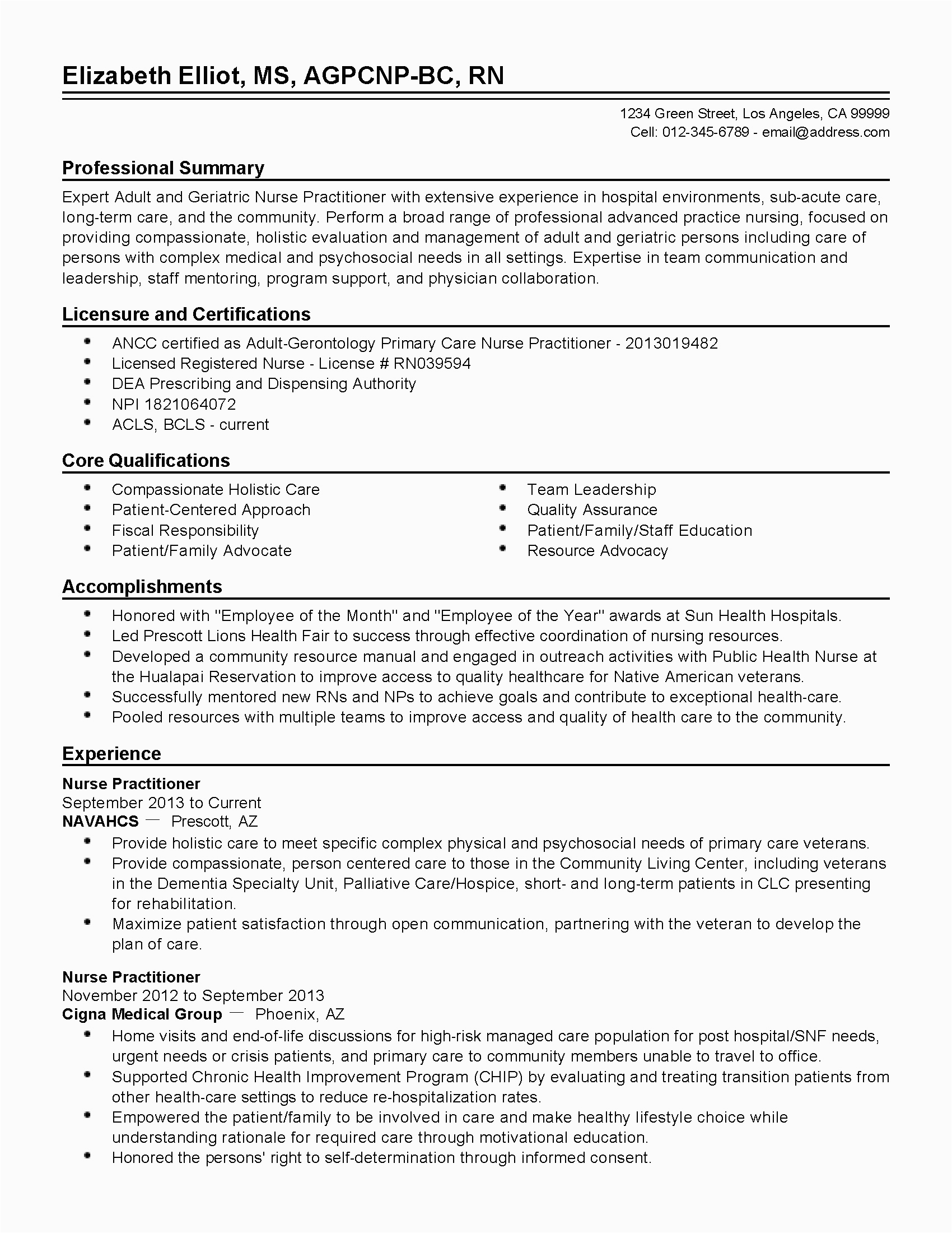 Sample Resume for New Graduate Nurse Practitioner Nurse Practitioner Resume New Graduate
