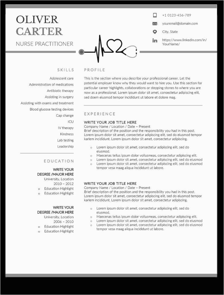 Sample Resume for New Graduate Nurse Practitioner Nurse Practitioner Student Resume Template Best Resume