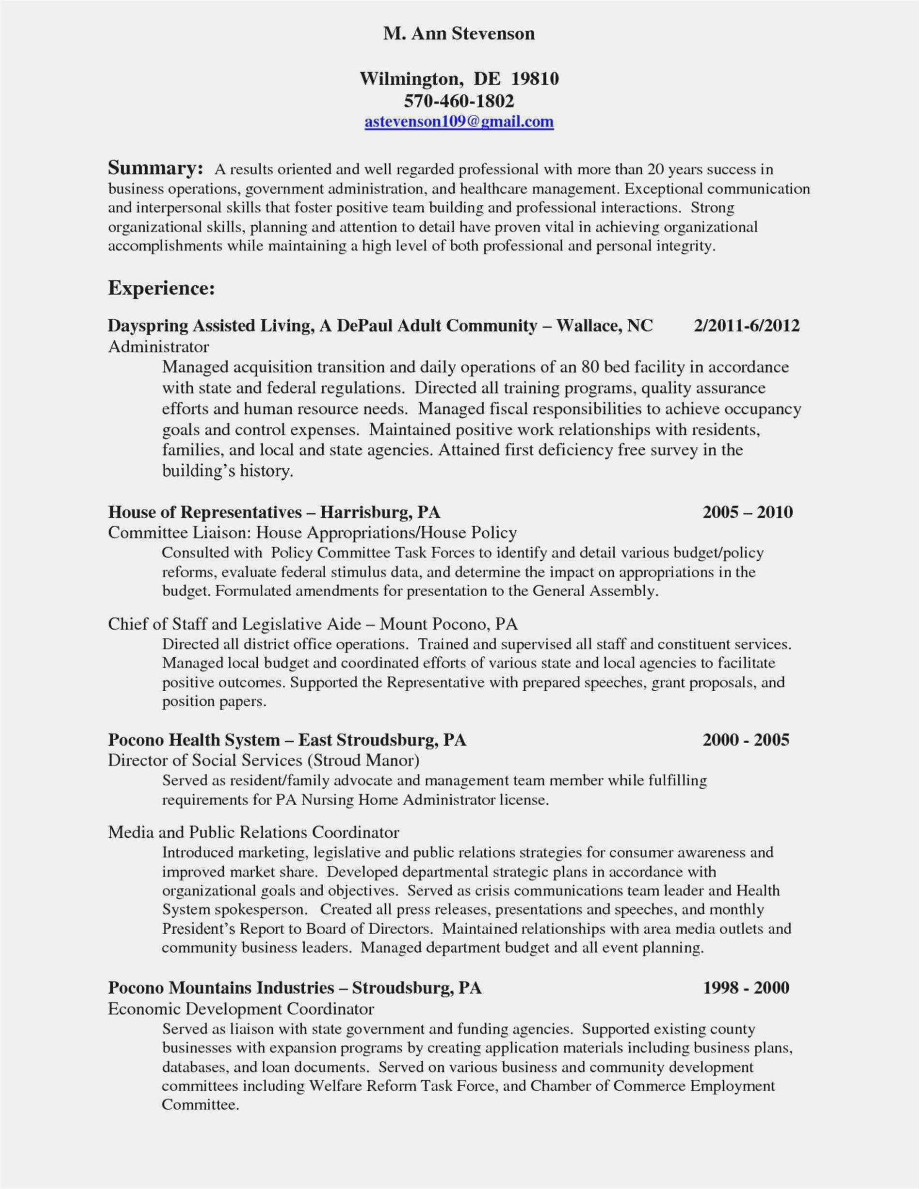Sample Resume for Nonprofit Board Position Seven Things You Probably Didn’t Know About Executive