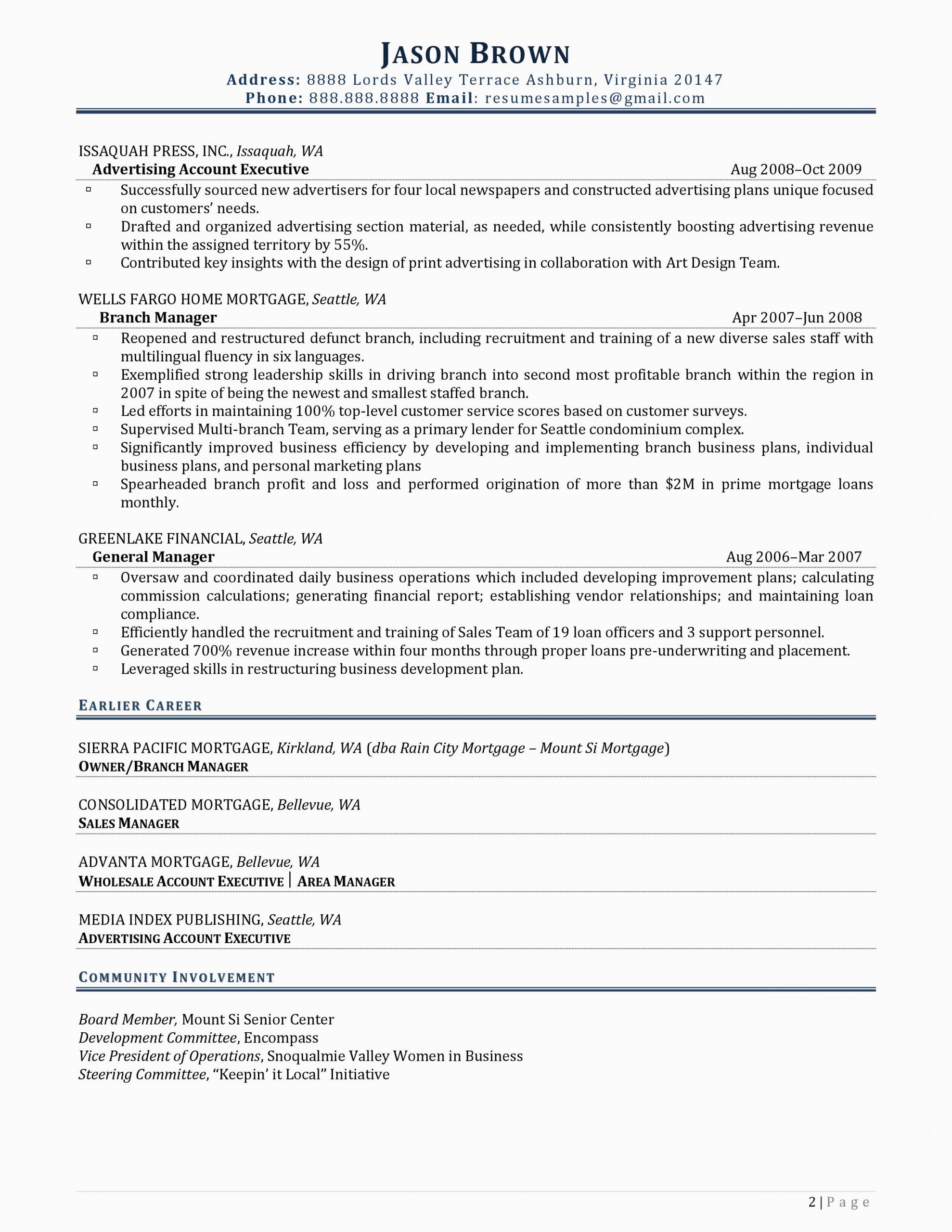 Sample Resume for Nonprofit Executive Director Executive Director Resume Examples