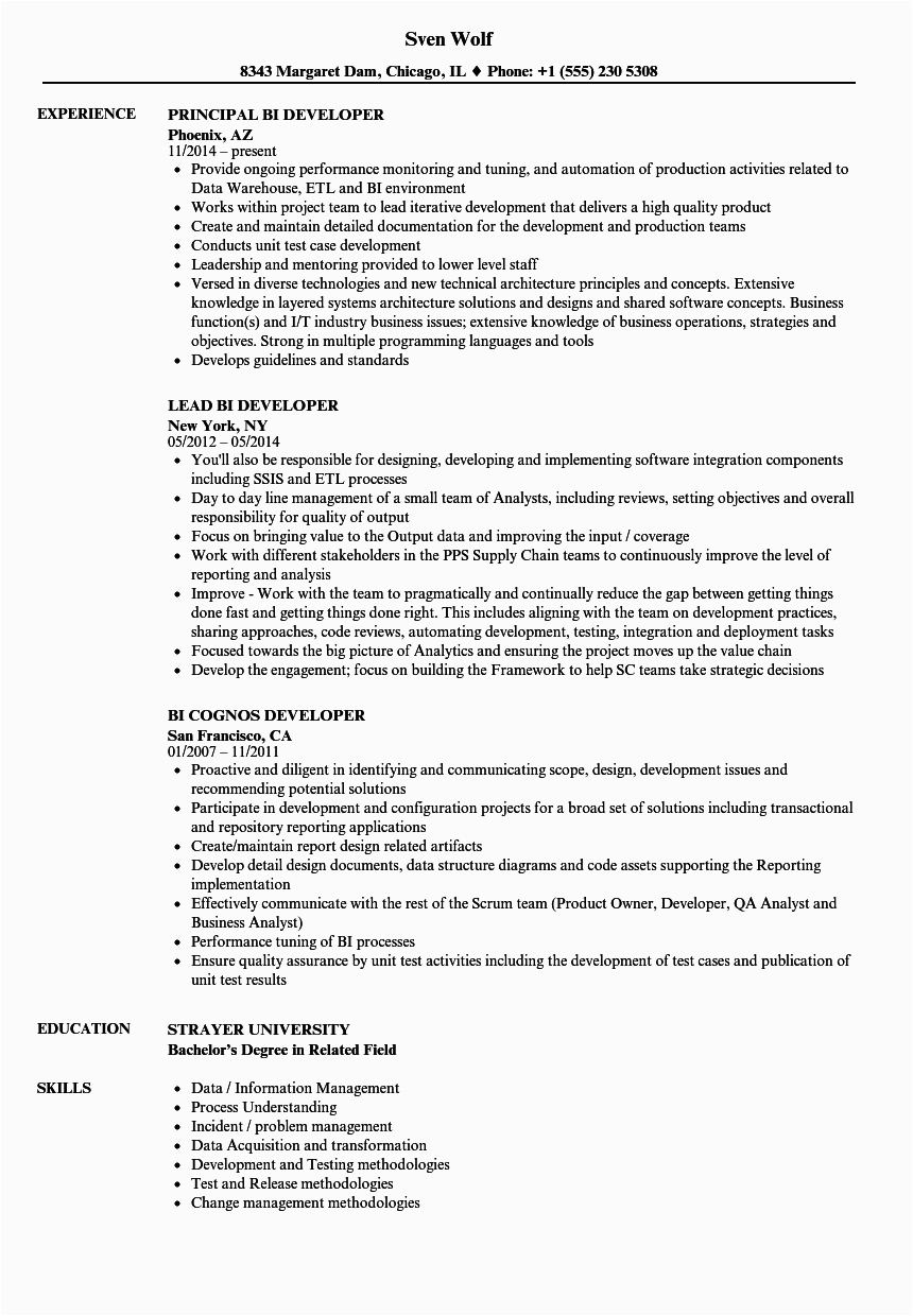 Sample Resume for Power Bi Developer Power Bi Developer Job Description the Best Developer