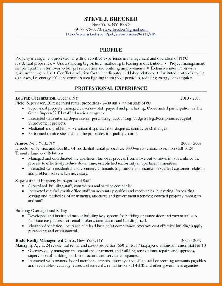 Sample Resume for Residential Property Manager 12 13 Residential Property Manager Resume Samples