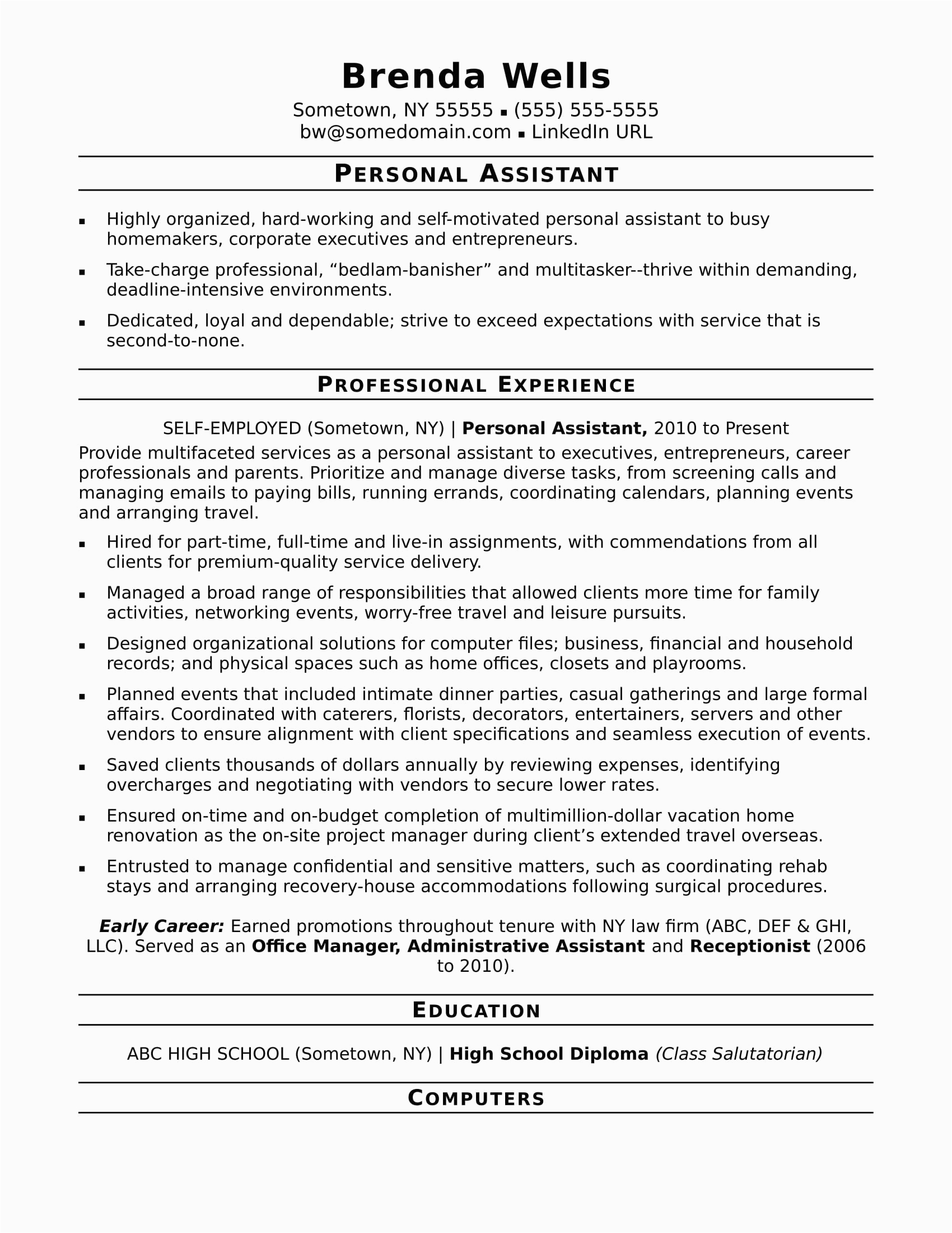 Sample Resume for Virtual assistant with No Experience Virtual assistant Resume No Experience February 2021