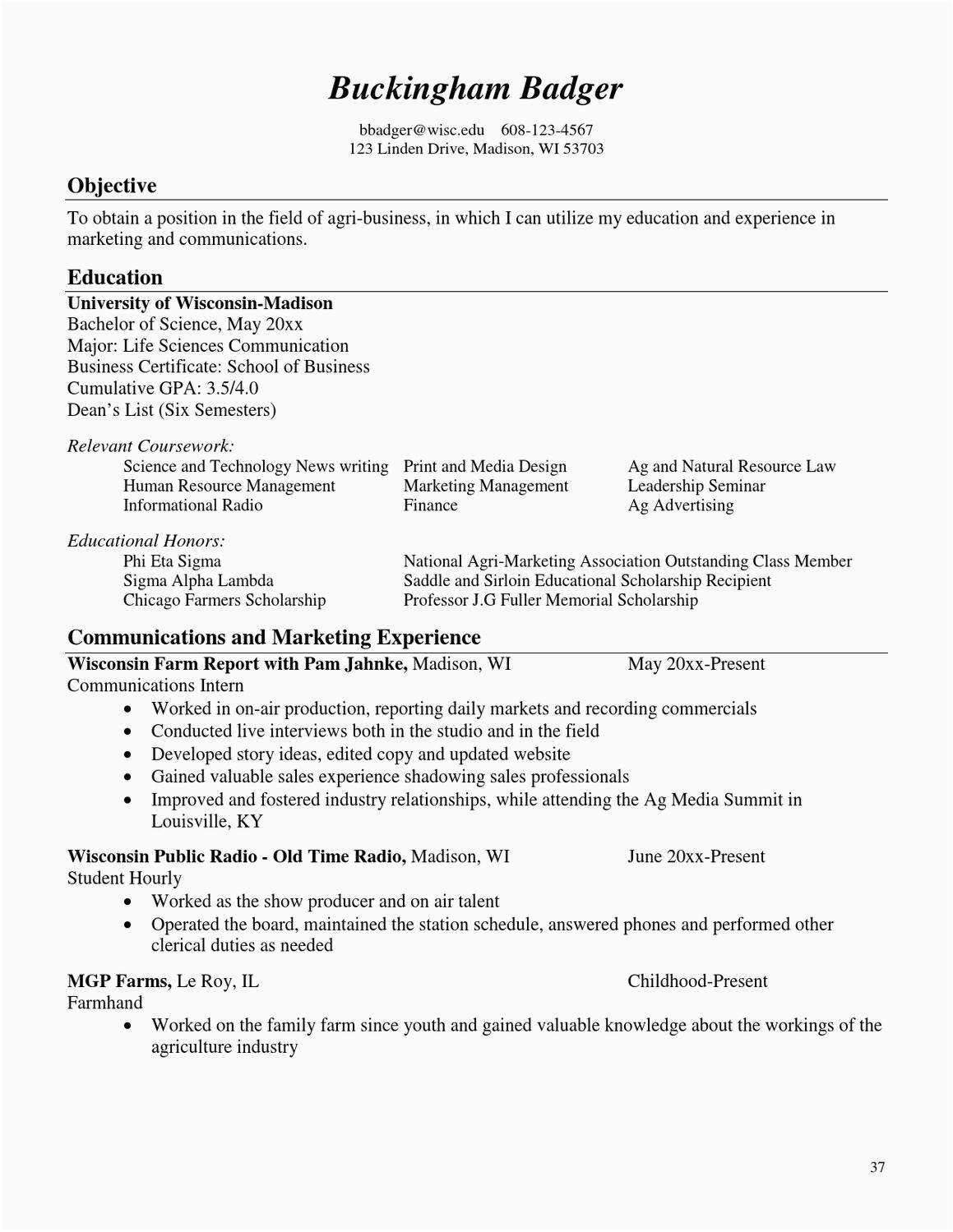 Uw Madison Business School Resume Template Resume Book by Career Services issuu