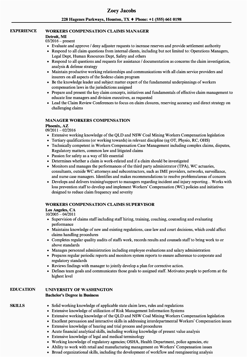Workers Compensation Legal assistant Resume Sample Workers Pensation Resume