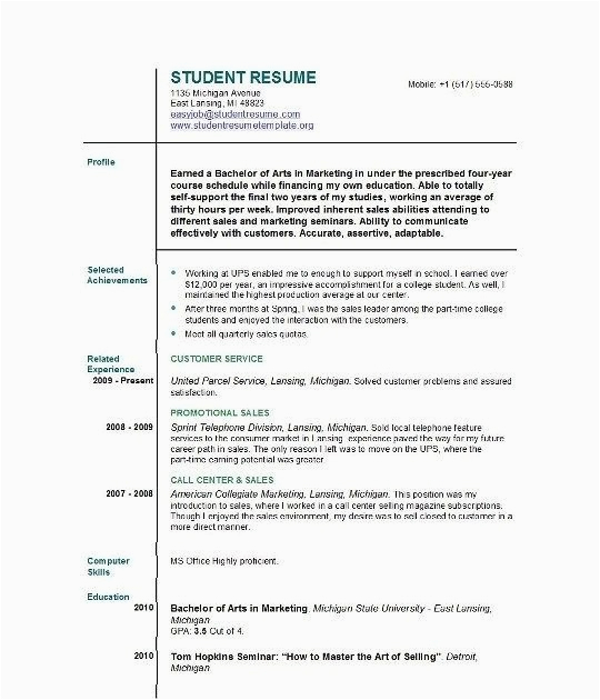 Best Resume Template for First Job First Job Student Resume Template Australia Best Resume