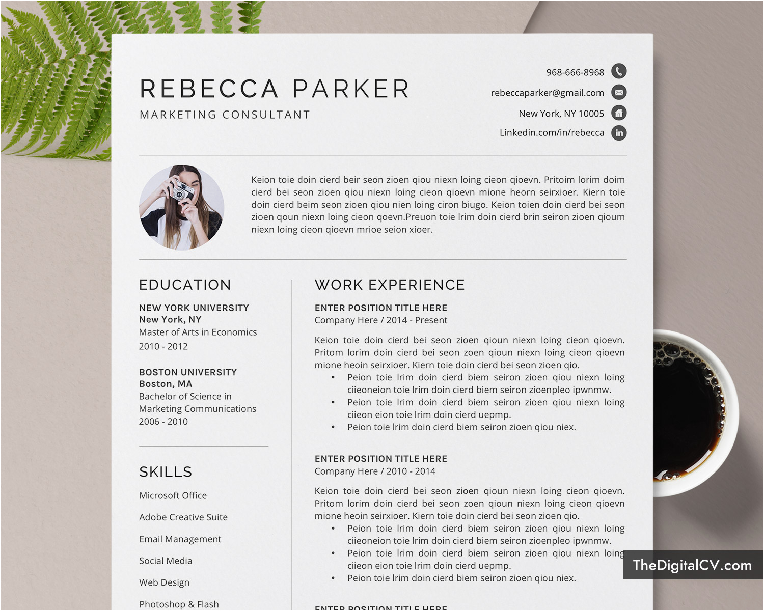 Best Resume Templates 2022 Free Download Professional Resume Cv Template Word Free Download 2020