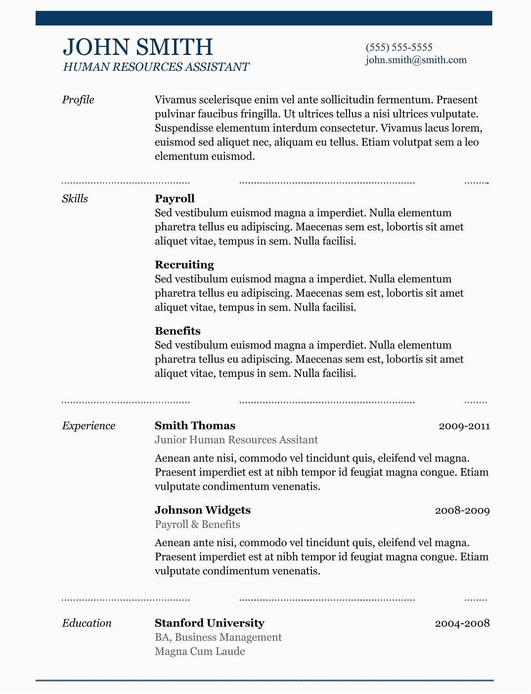 Best Resume Templates for Free Download 5 Best Samples Resume Objective Examples Samples Of Cv