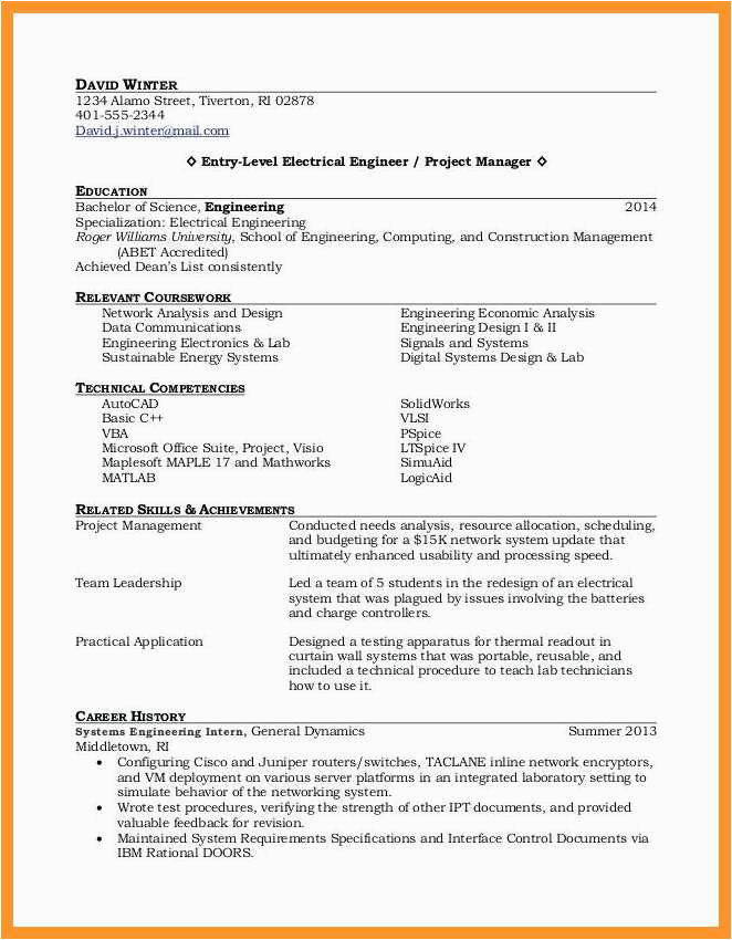 Entry Level Resume Samples for College Students 11 12 Entry Level College Student Resume Samples
