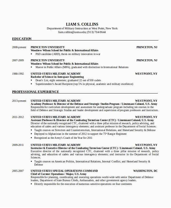 Free Military to Civilian Resume Templates Free Military to Civilian Resume Templates