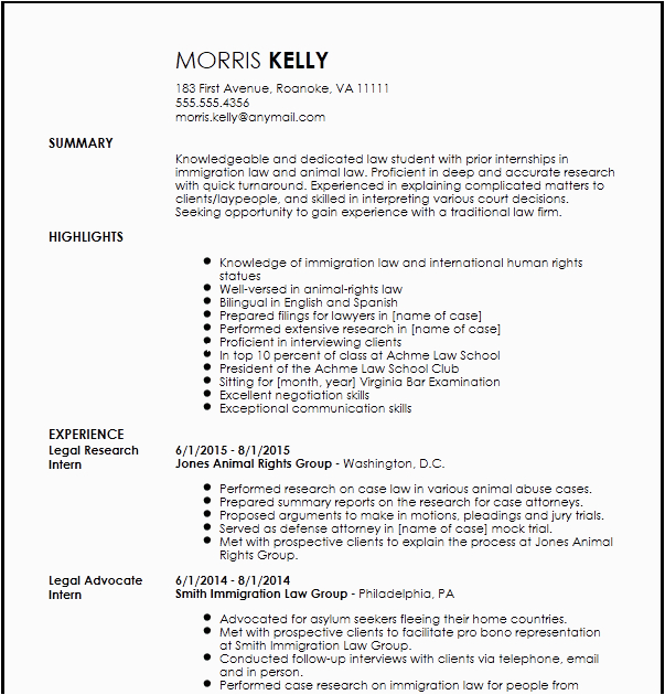 Free Resume Template with Picture Option Internship Cv Template Cv Template for Internship