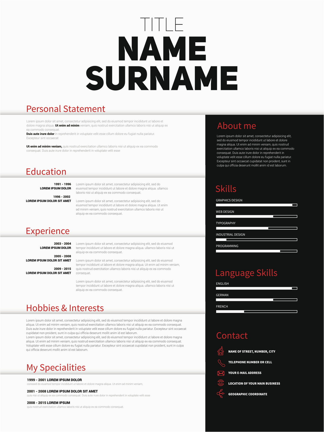 Free Resume Templates 2022 with Photo Blank Resume forms Free Printable Resume Templates