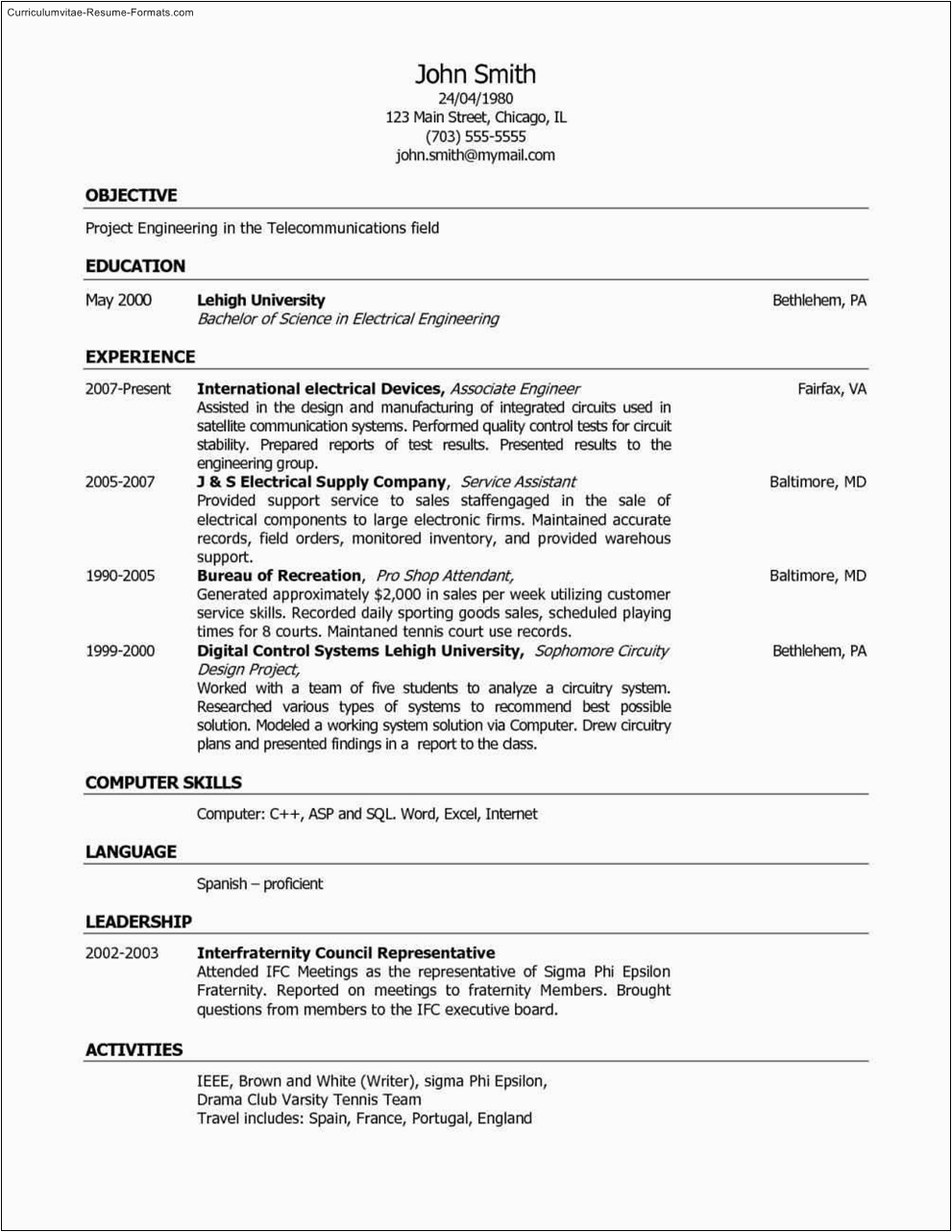 Free Resume Templates for Customer Service Jobs Customer Service Resume Template Free