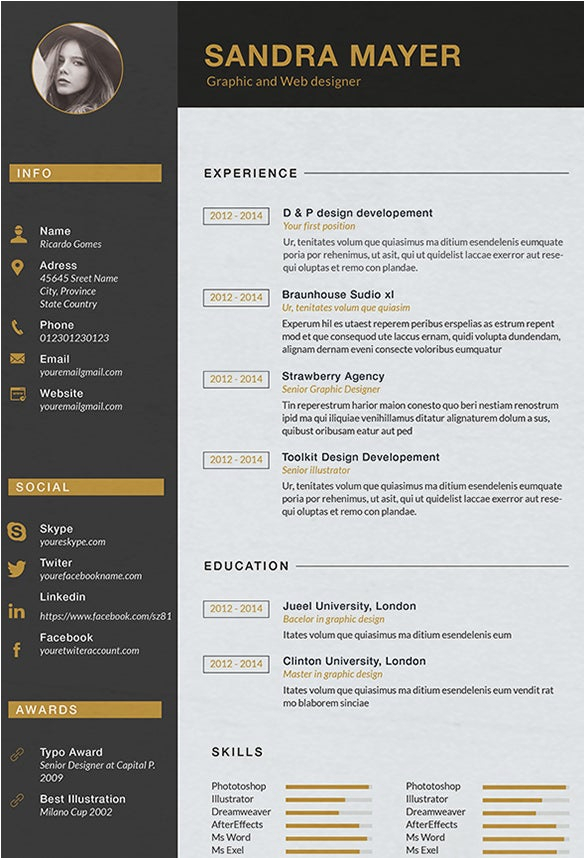 Free Resume Templates for Graphic Designers 15 Designer Resume Templates Doc Pdf