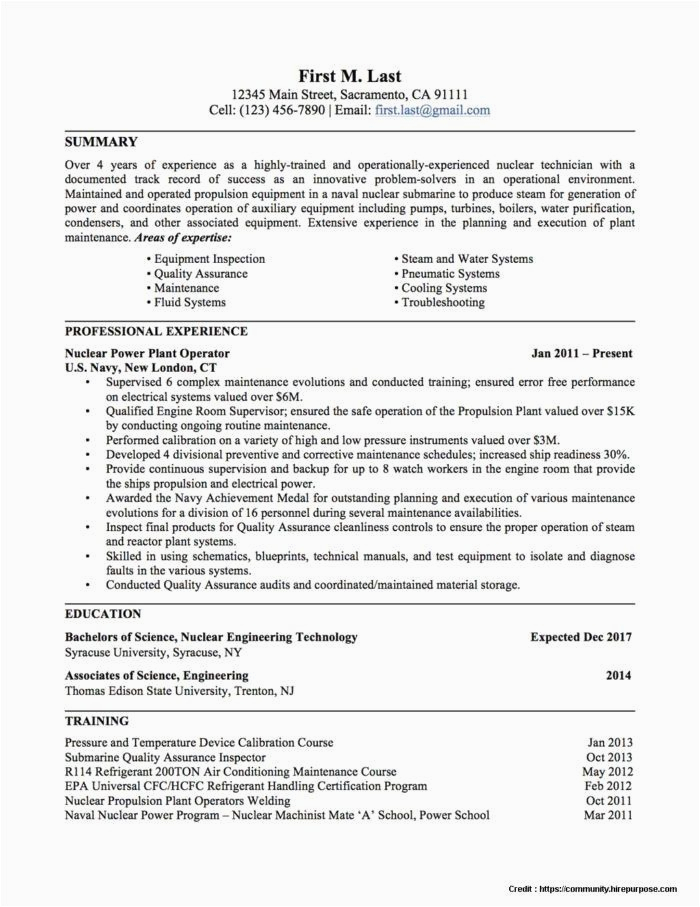 Free Resume Templates for Military to Civilian 25 Military to Civilian Resume Template In 2020