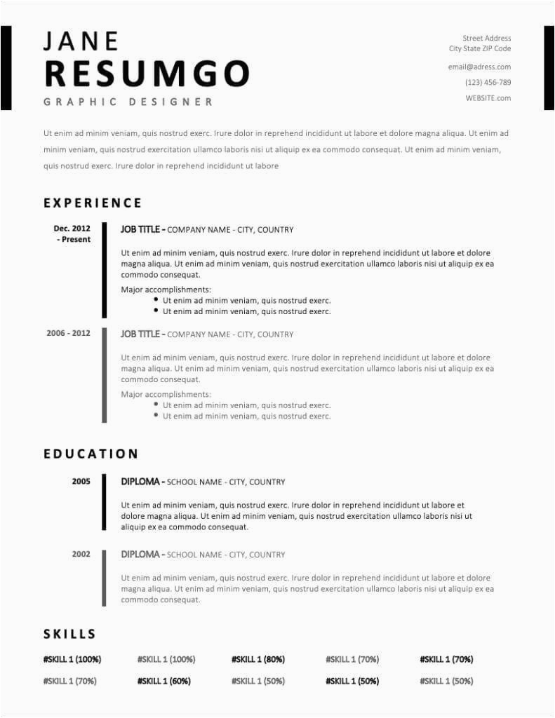Free Resume Templates Online to Print 25 Free Resume Templates to Download now & Fill In 2021