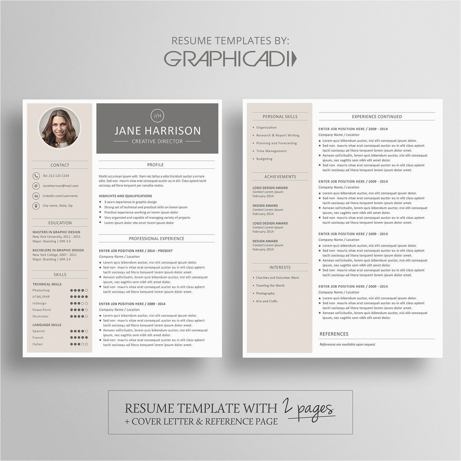 Free Resume Templates that Can Be Downloaded 2 Page Resume Template Free Word Modern Resume