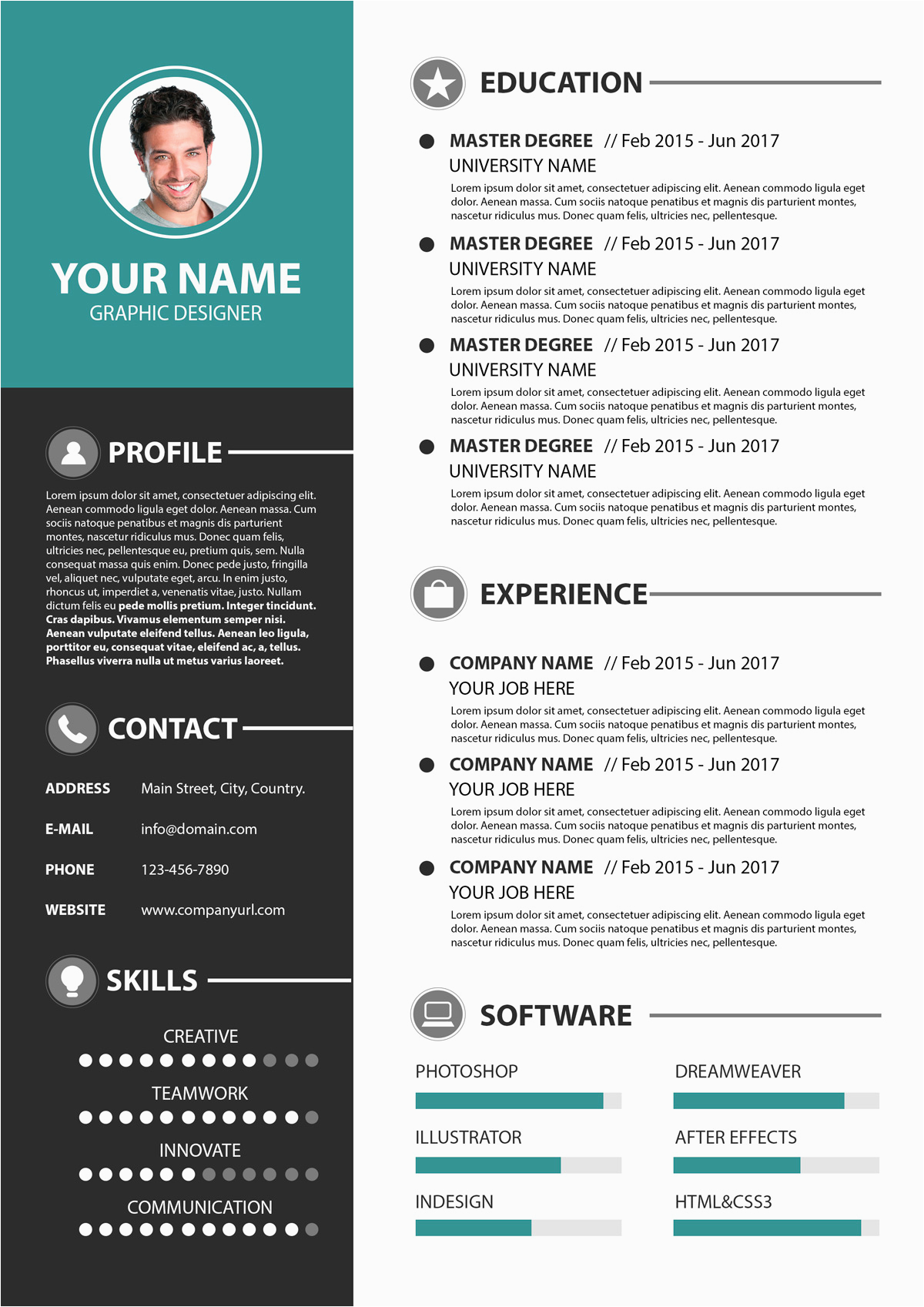 Free Resume Templates that Can Be Downloaded Modern Simple Resume Template Psd