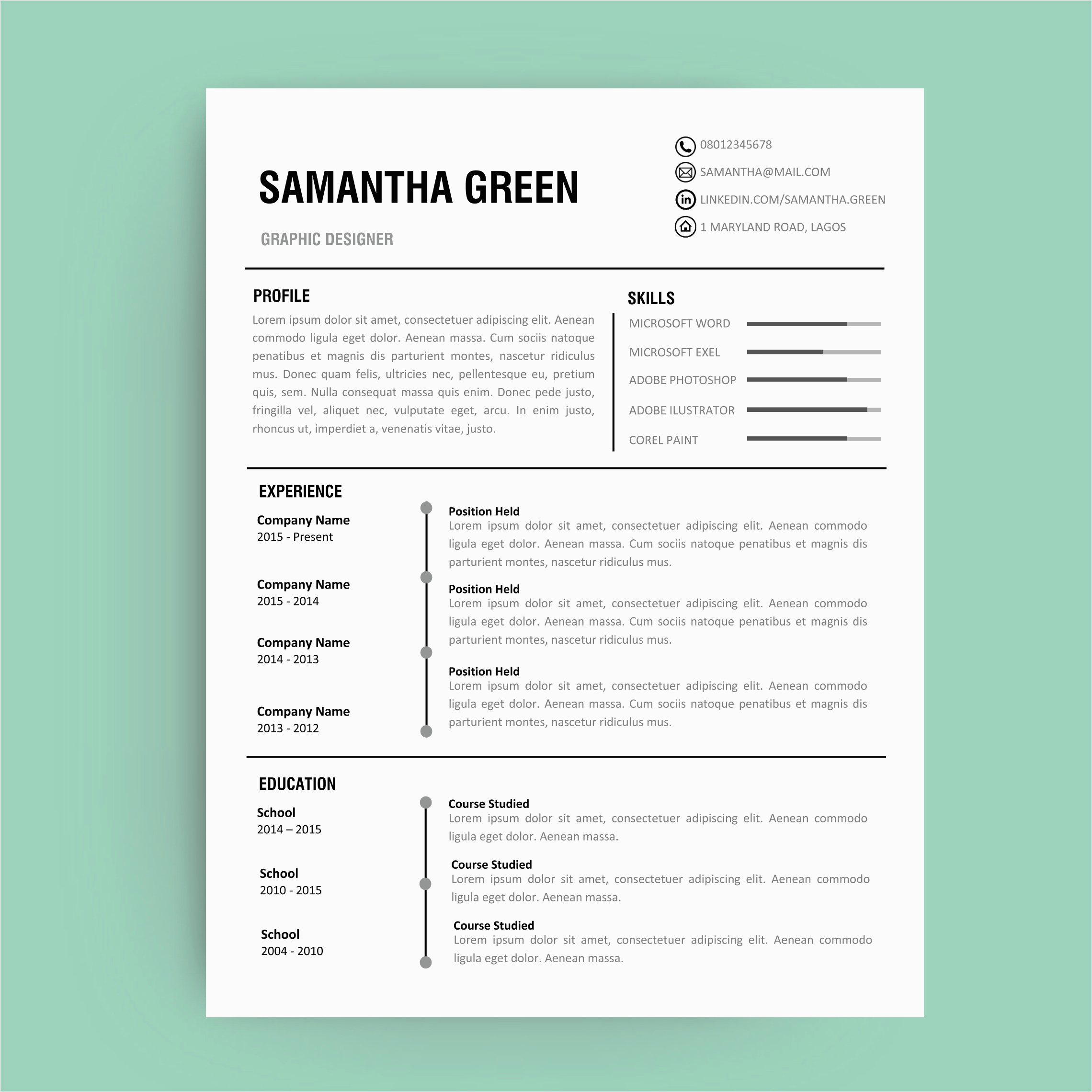 Free Resume Templates that Can Be Downloaded Wonderful Editable Simple Resume format Free Resume