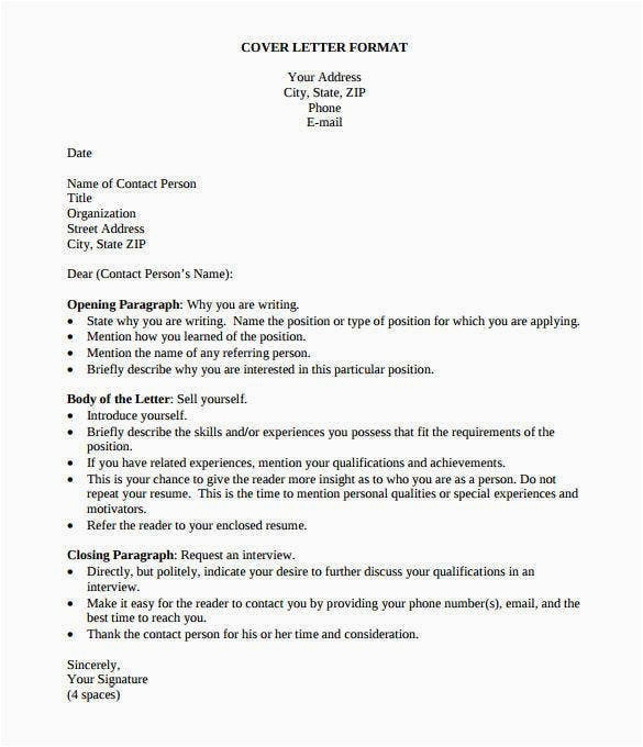 Free Simple Resume Cover Letter Template 54 Simple Cover Letter Templates Pdf Doc