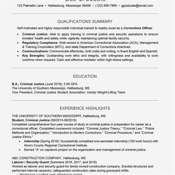 Functional Resume Template for College Student Templatecoll Perfekt College Students Resume Samples