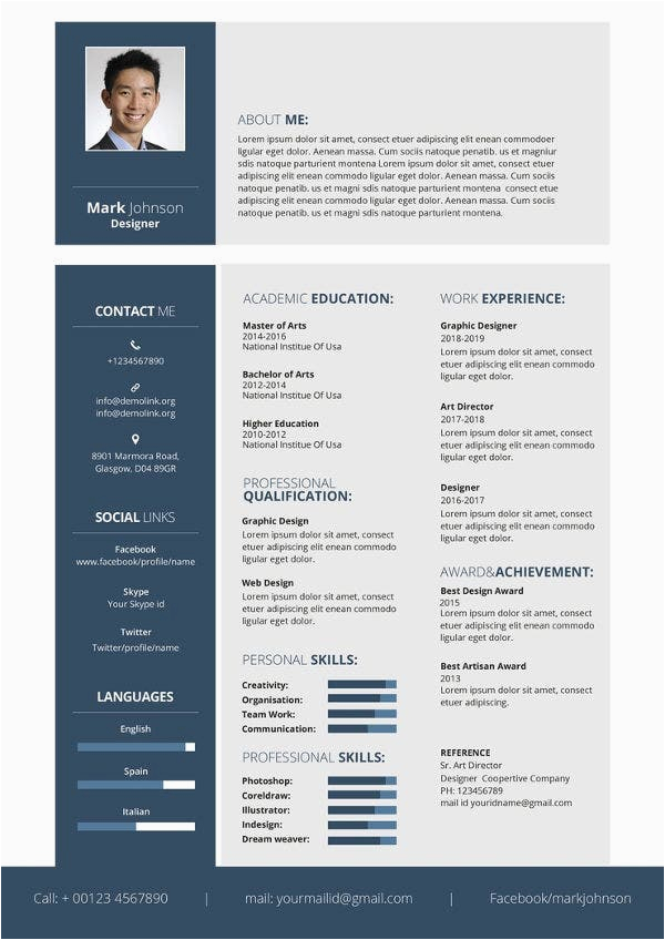 Graphic Design Resume Template Free Download Graphic Designer Resume Template 17 Free Word Pdf