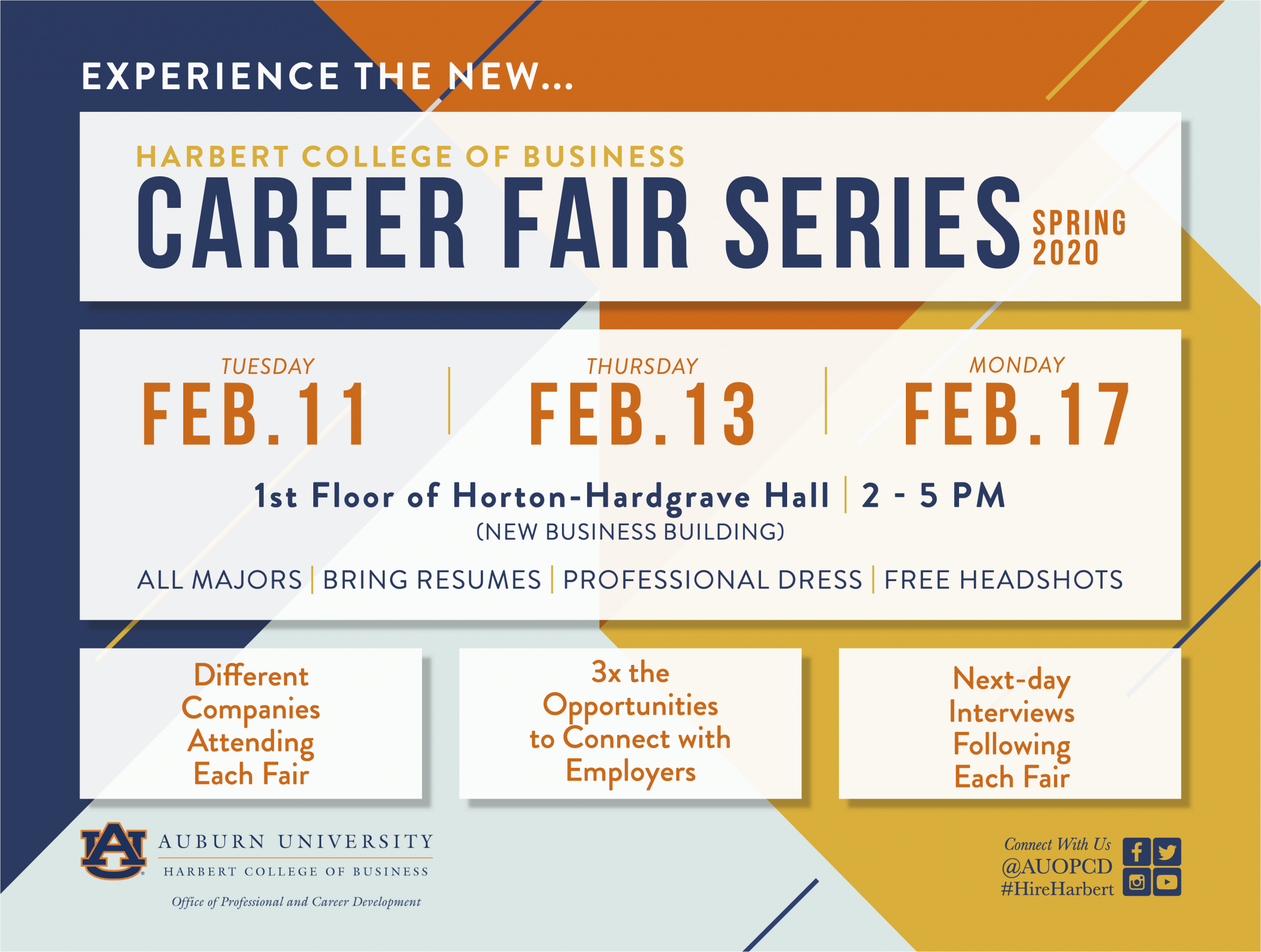 Harbert College Of Business Resume Template Hcob Career Fair Series 2 11 2 13 & 2 17