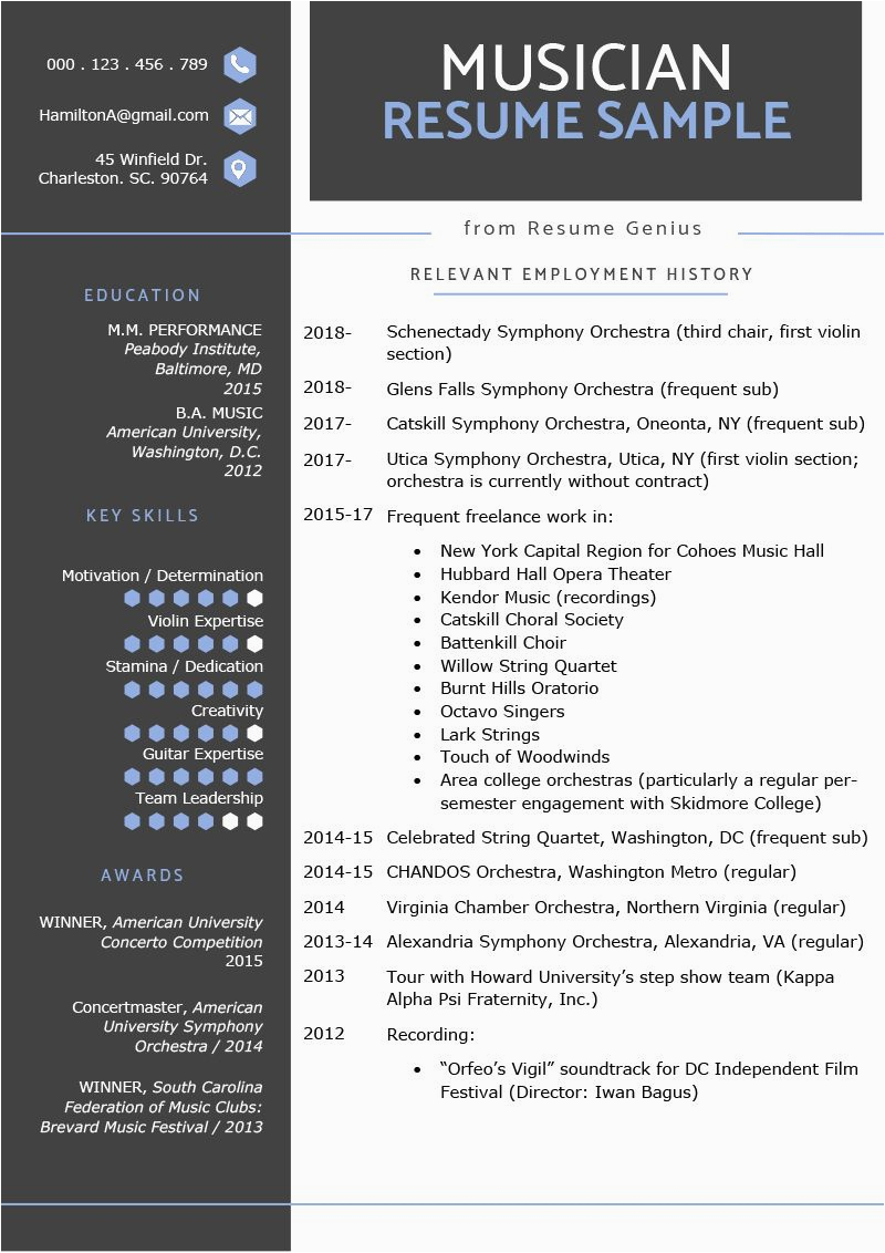 Music Resume Template for College Application Music Resume for College Applications Luxury Music Resume
