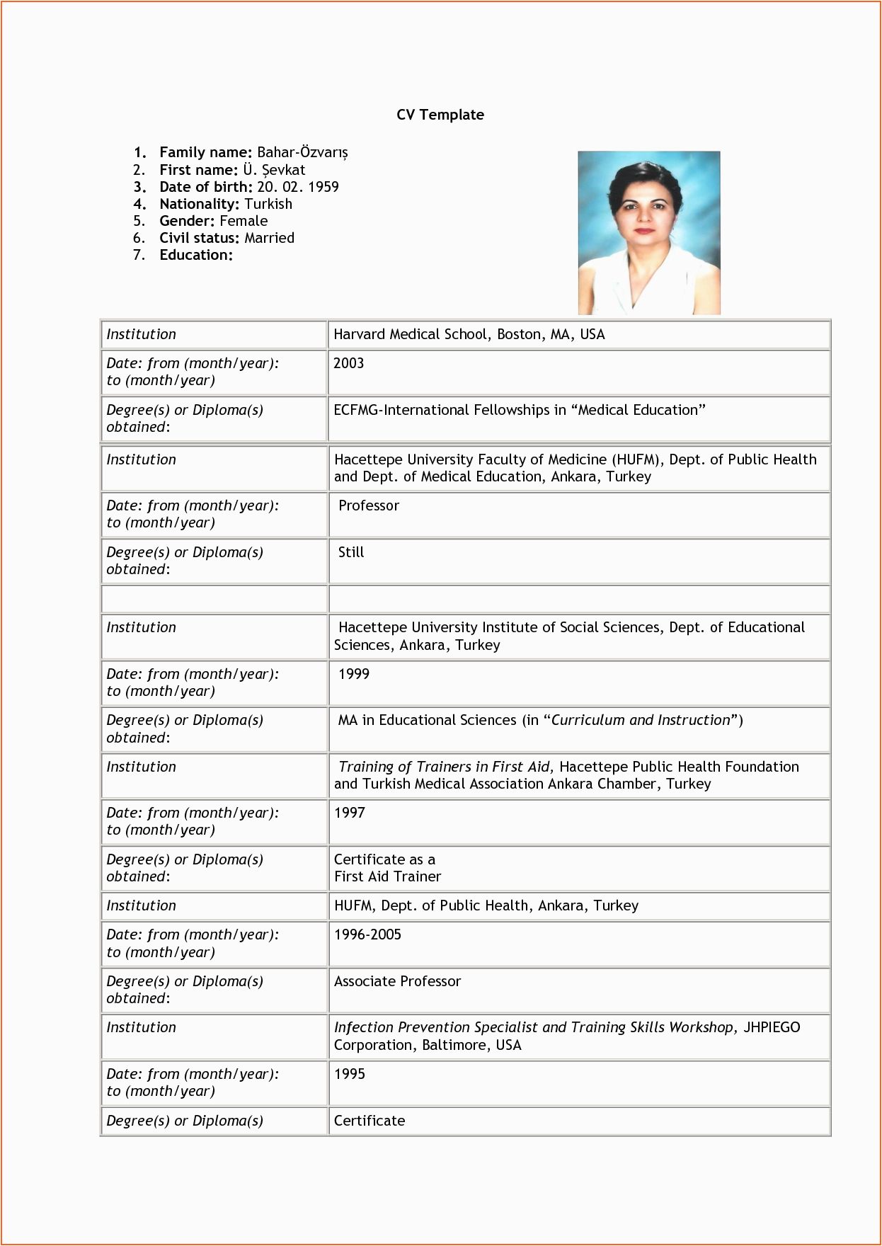 Resume for Online Job Application Sample 7 Curriculum Vitae format for Job Application Bud