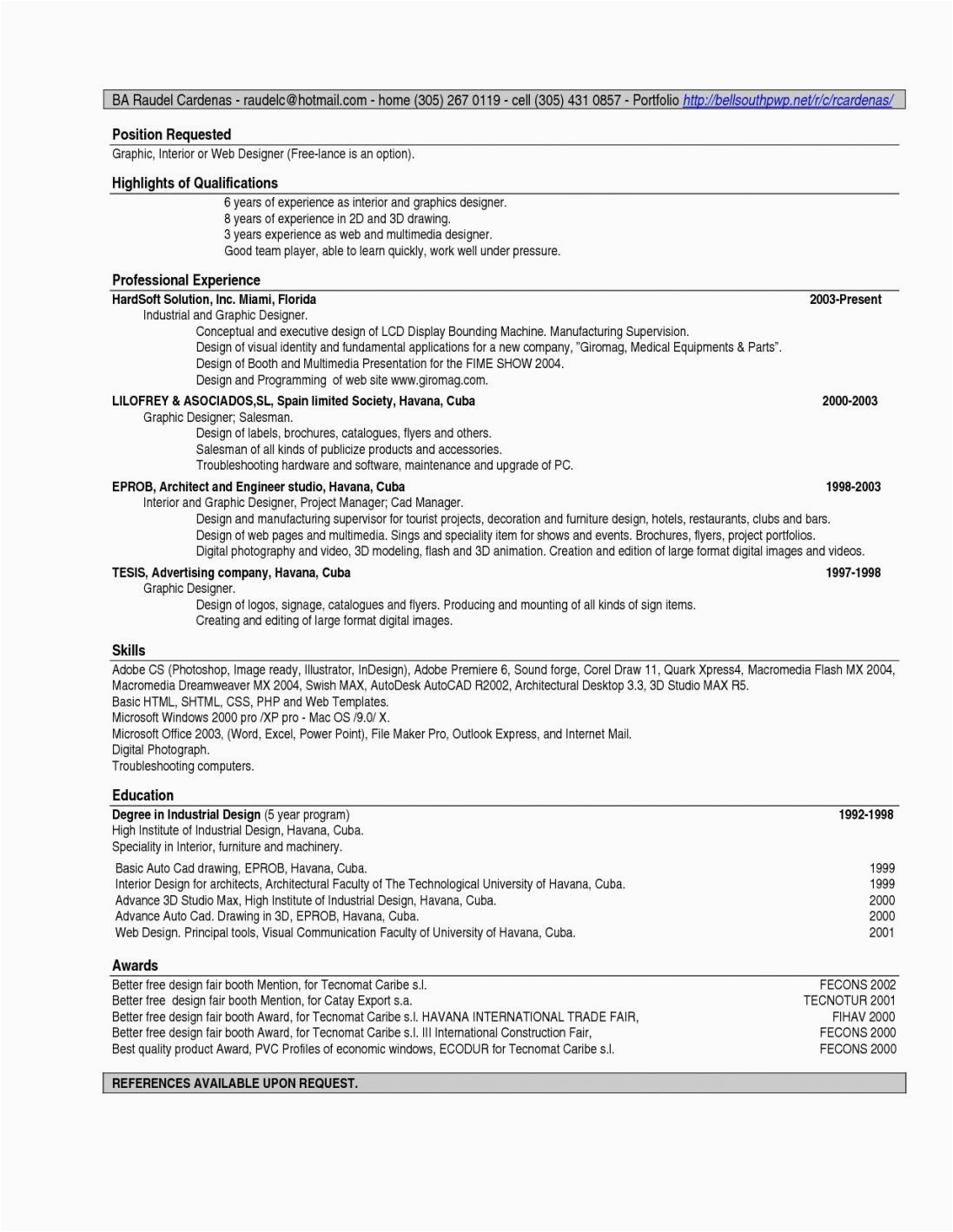 Resume References Available Upon Request Sample Resume Examples References Available Upon Request Resume