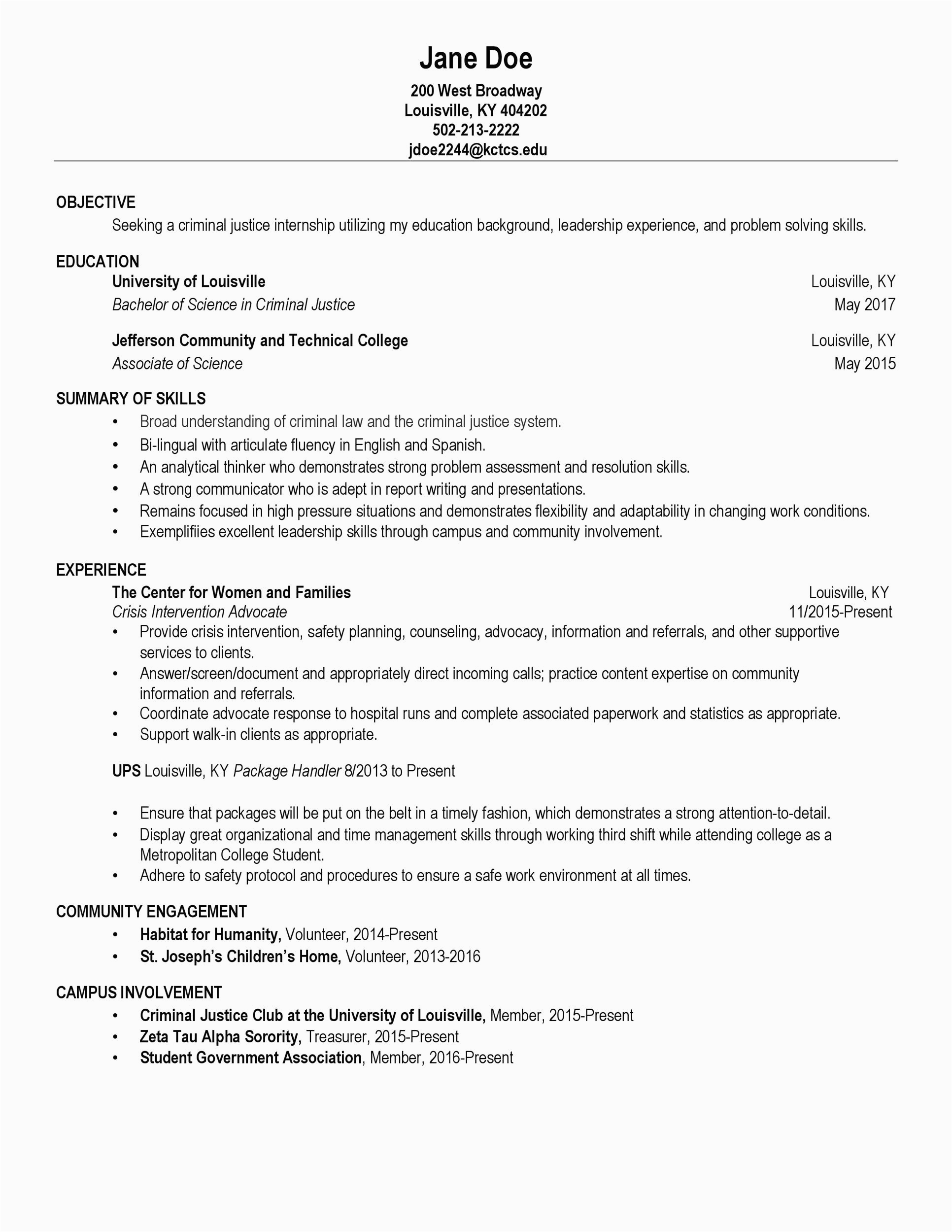 Resume Template for College Students Free Download 50 College Student Resume Templates & format Templatelab