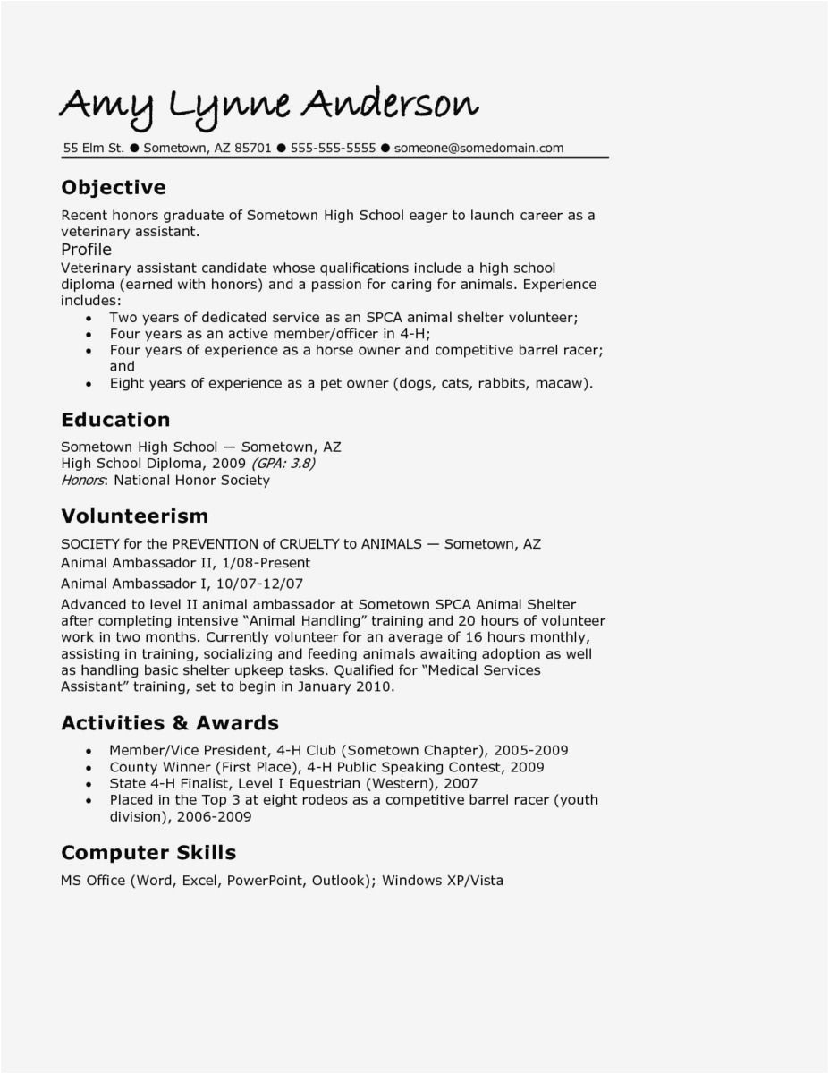 Resume Template for Recent High School Graduate Resume Examples for High School Graduate Students High