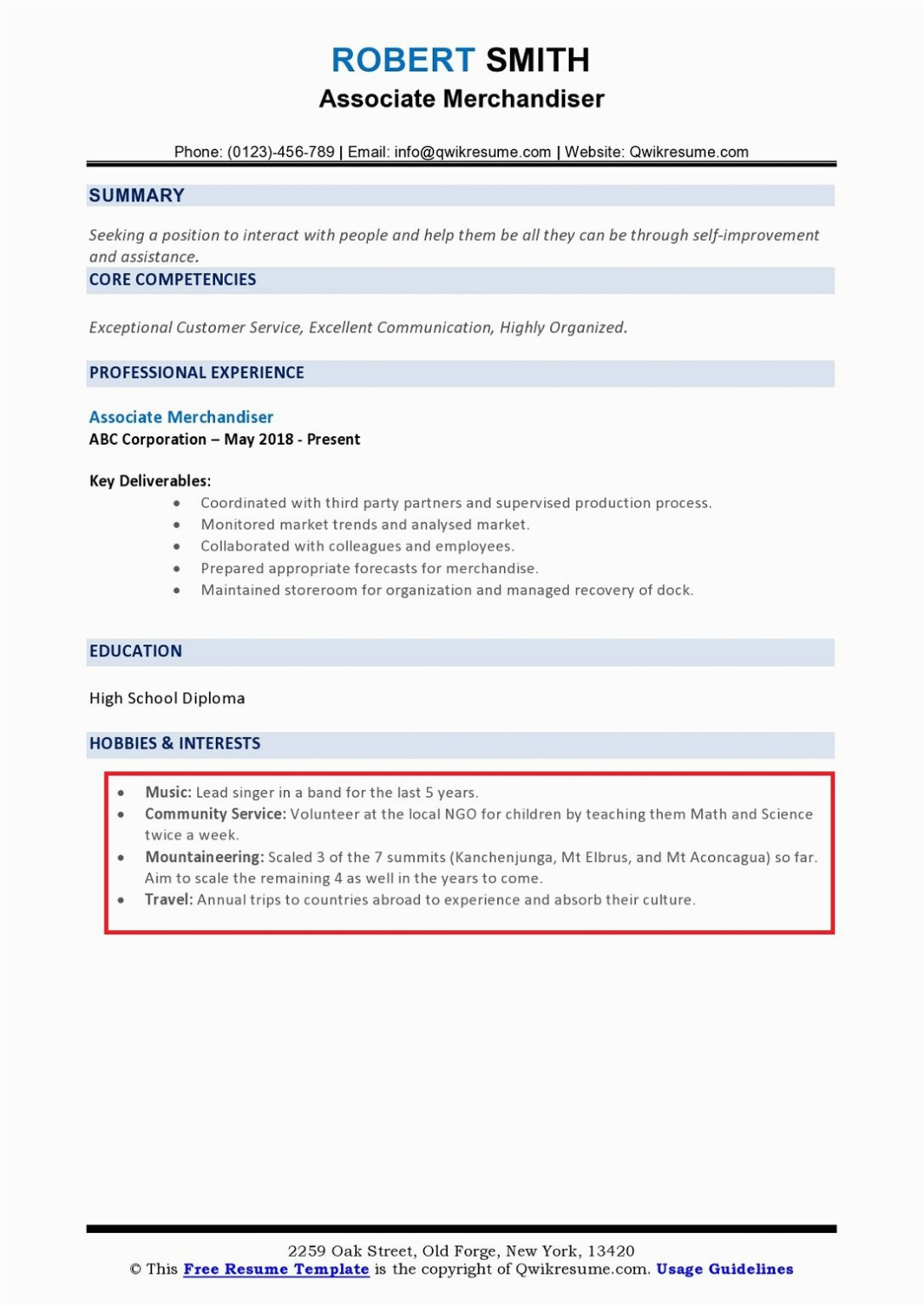 Sample Hobbies and Interests for Resume Hobbies and Interests On Resume How to List & Examples