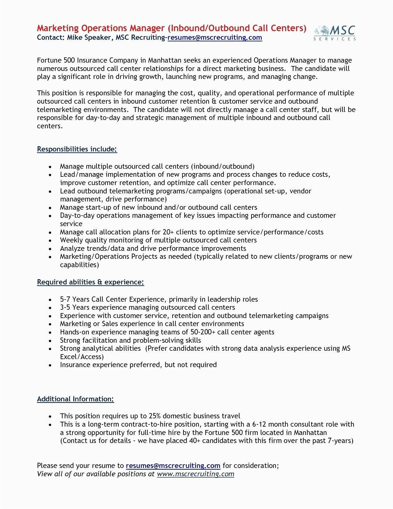 Sample Objective In Resume for Call Center Agent 11 12 Sample Call Center Agent Resume Lascazuelasphilly