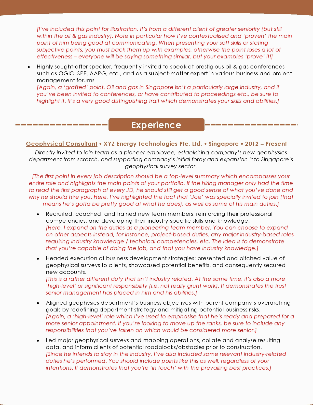 Sample Resume for Oil and Gas Job Oil and Gas Resume Sample & Template Resumewriter Sg