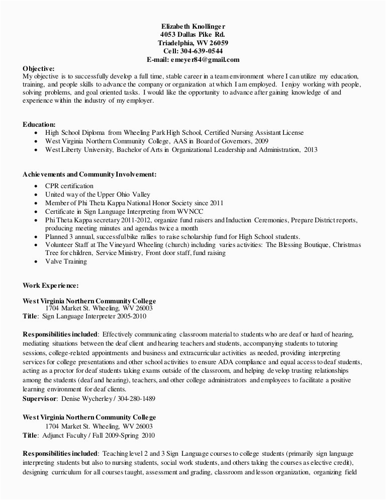 Sample Resume for Oil Field Worker Oil Field Resume