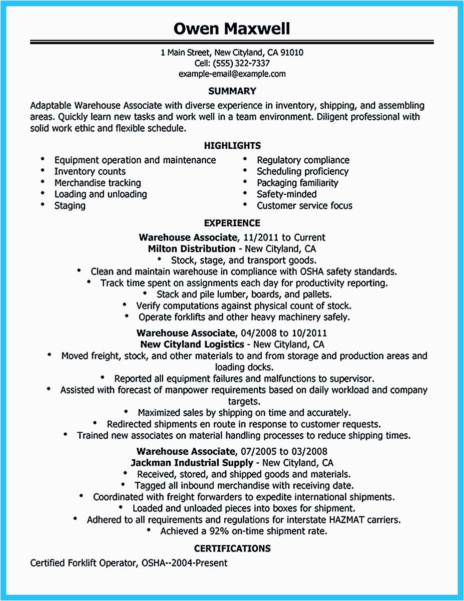 Sample Resume for Production Line Worker Professional assembly Line Worker Resume to Make You Stand Out