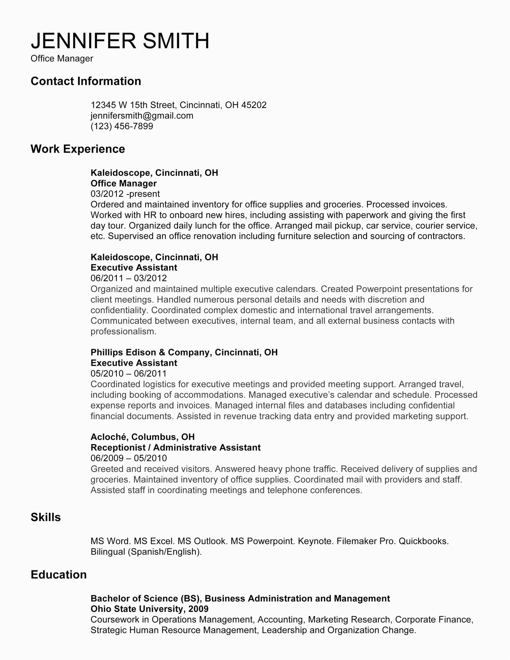 Sample Resume Multiple Jobs Same Company Resume Examples Multiple Positions Same Pany Best
