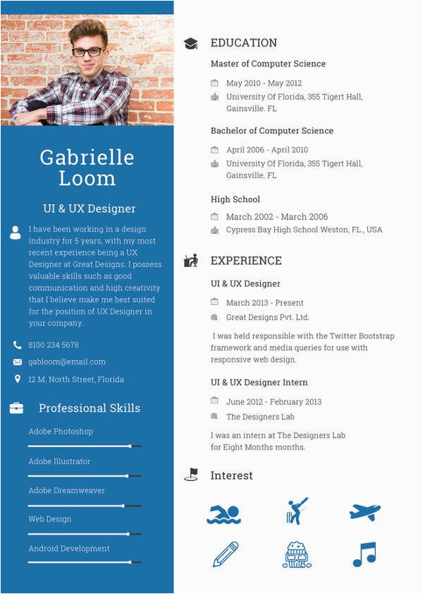 Ux Designer Resume Template Free Download Ux Designer Resume 8 Free Word Pdf Documents Download