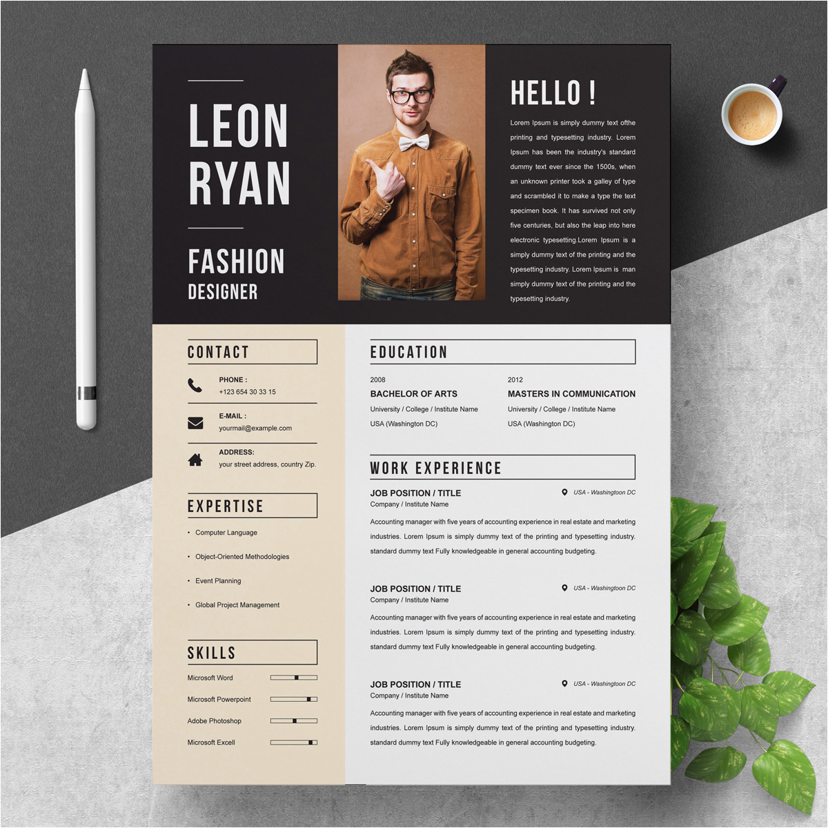 Best Creative Resume Templates Free Download Modern Professional Cv Templates Free Download Cv