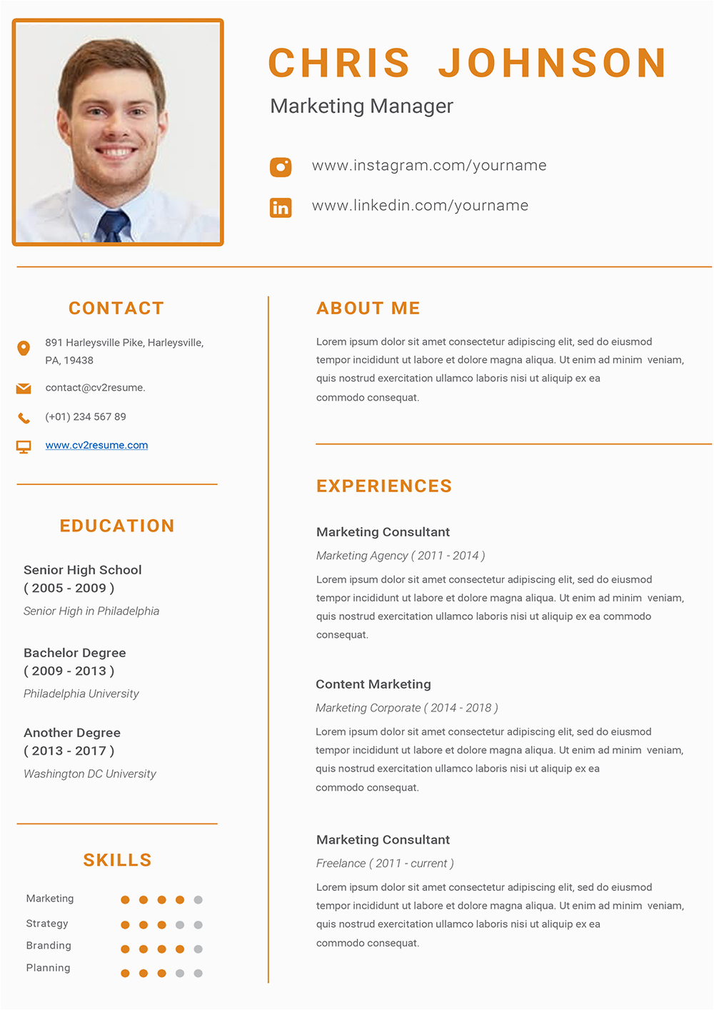 Best Professional Resume Templates Free Download top Clean Professional Resume Template Word format to Download