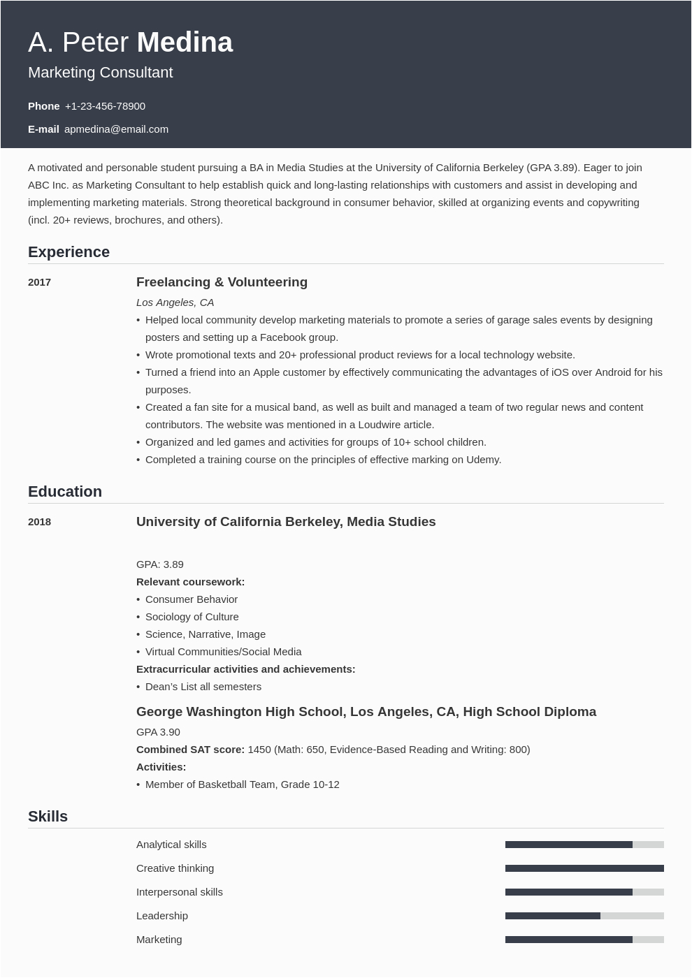 Best Resume Template for No Work Experience How to Write A Resume with No Experience & Get the First Job