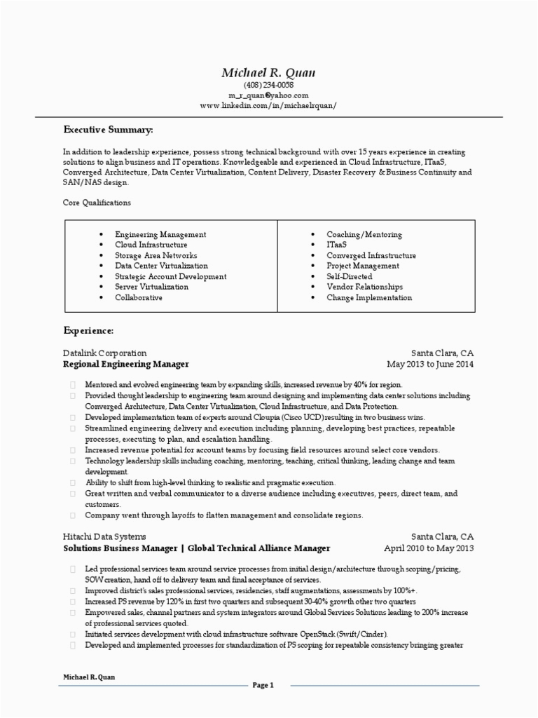 Computer Systems Engineers Architects Resume Sample Systems Engineering Manager solutions Architect In San Jose Ca Resume