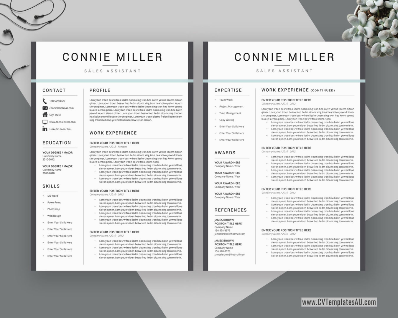 Free Creative Resume Templates for Pages Professional Cv Template for Microsoft Word Cover Letter