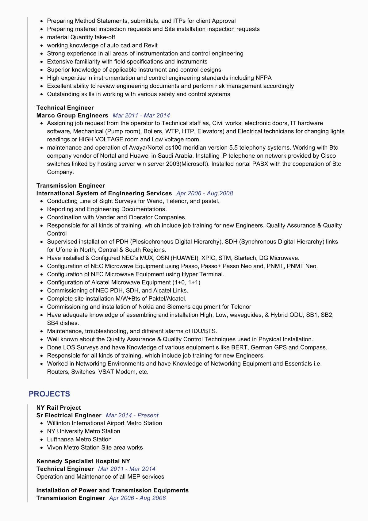 Free Resume Templates for Electrical Engineers Sr Electrical Engineer Resume Example Resumekraft