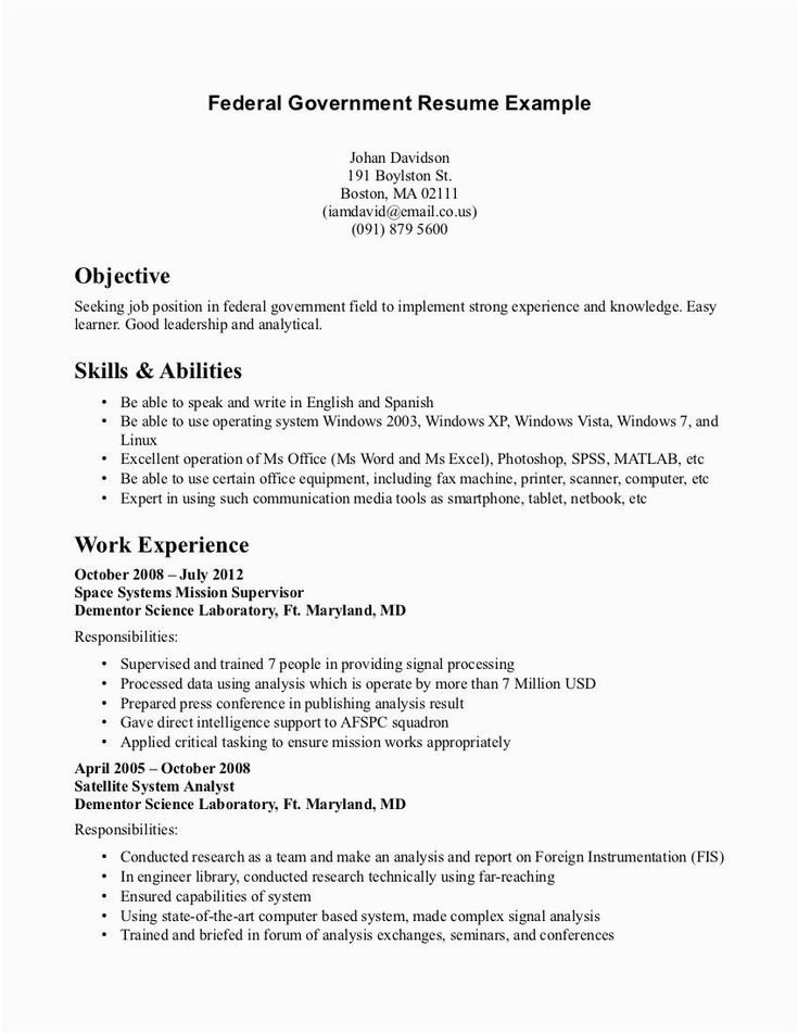 Free Resume Templates for Government Jobs Free Resume Templates for Government Jobs Resume